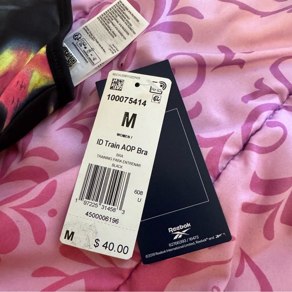 Reebok Women's Multicolor Sports Training Bra Size Medium - Picture 3 of 4